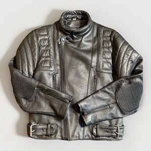 Vintage Wilson's Open Road Motorcycle Jacket Men's 36 Black Heavy duty Outdoor